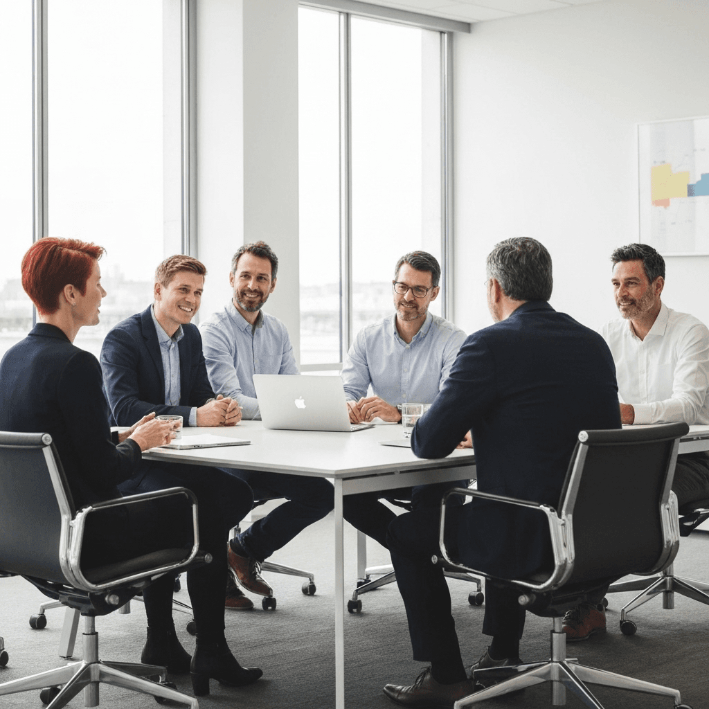 Echipa VehiGO în ședință de lucru